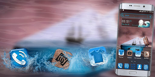 Sea Bottle Launcher Theme Screen 2