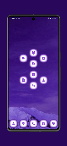 Screenshot of Purple Angelic Icon Pack