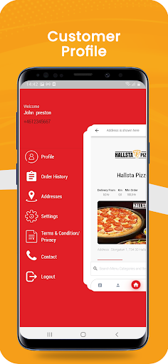 Hallsta Pizzeria Screen 2