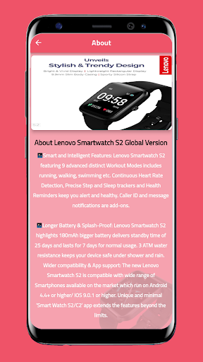Lenovo Smartwatch S2 guide