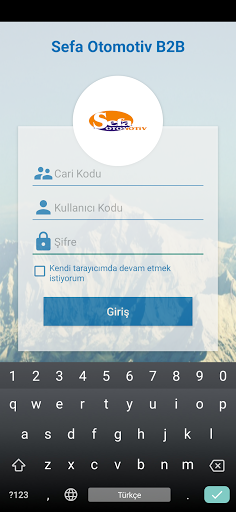 Android application Sefa Otomotiv B2B screenshort