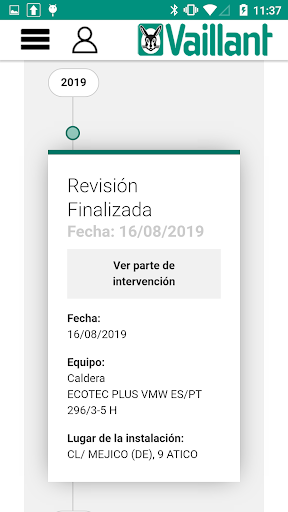 Área clientes Vaillant Screen 2
