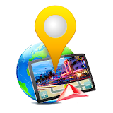 3D Maps Street panorama view icon