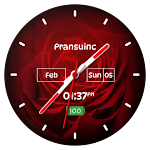 Cover Image of Tải xuống Rose clock live wallpaper  APK