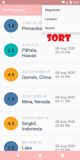 Earthquakes Screen 3
