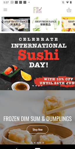 Android application Food For Foodies screenshort