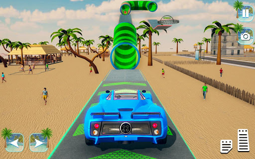Ramp Car Beach Racing Stunts Screen 3
