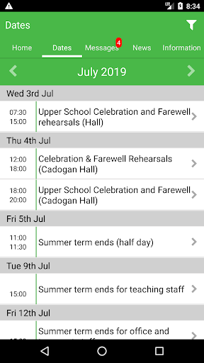 School App for Parents Screen 2