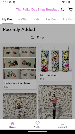 Android application The Polka Dot Shop Boutique screenshort