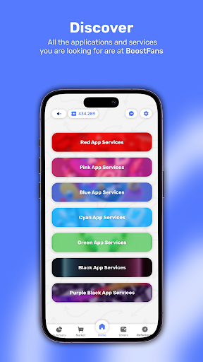 Android application BoostFans screenshort