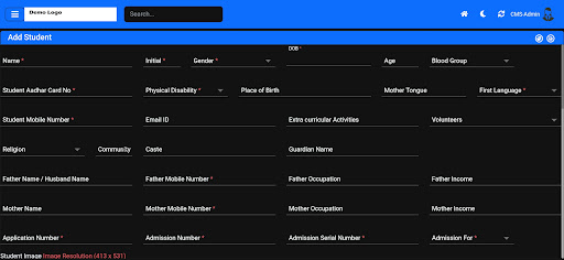 Android application CMS-Admin screenshort