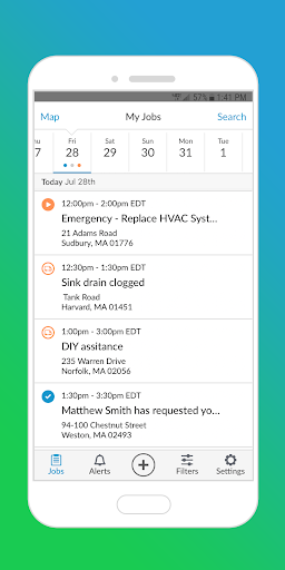 Android application Dispatch Manager screenshort