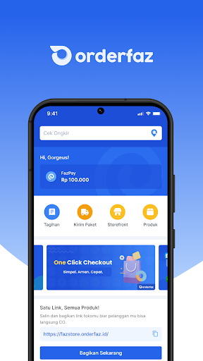 Android application Orderfaz Checkout & Keyboard screenshort