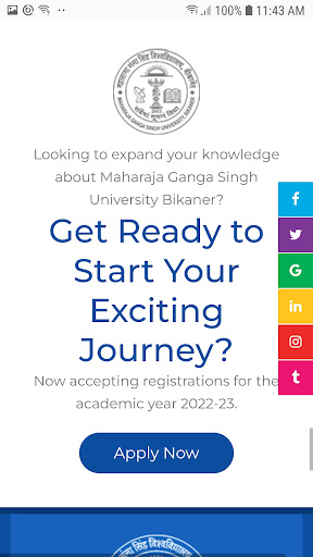 MGSU BIKANER Screen 3