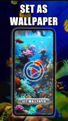 Android application Aquarium Fish Live Wallpaper screenshort