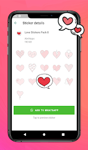 Imágen 13 WAStickerApps Stickers De Amor android