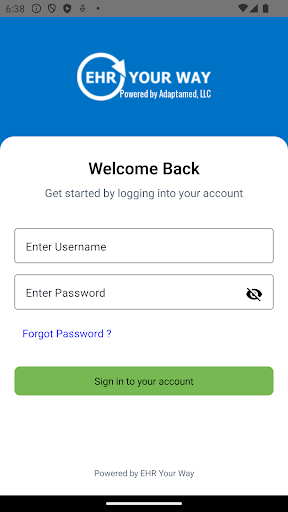 Android application EHR YOUR WAY screenshort