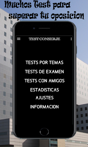 Android application Test conserje u ordenanza screenshort