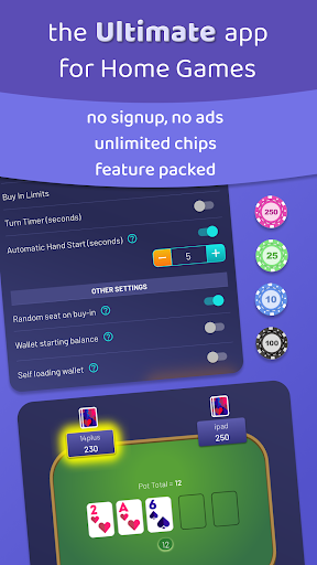 Android application Chips of Fury: Private Poker screenshort