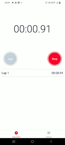 Stopwatch Screen 2