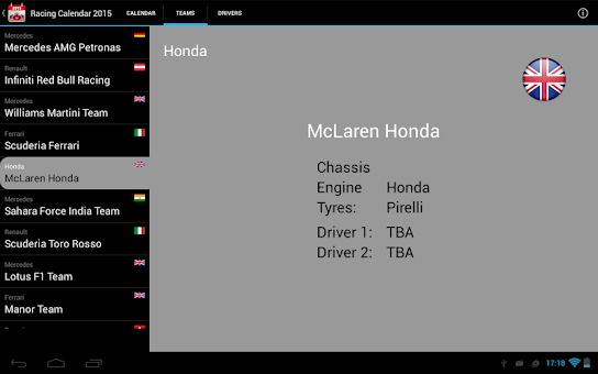 Racing Calendar 2015 screenshot 7