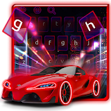 Racing Red Car Keyboard Theme icon