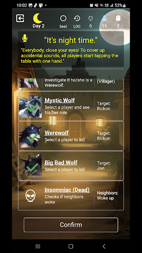 Werewolf Moderator Screen 3
