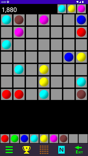 Nine Color Ball - Classic game Screen 2
