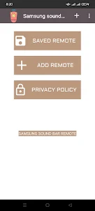 Samsung sound bar remote