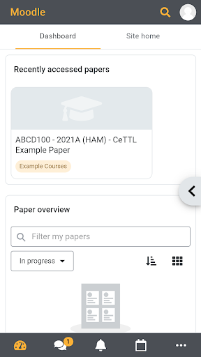 Android application Moodle@Waikato screenshort
