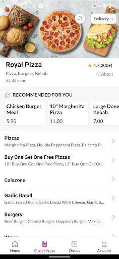 Royal Pizza Screen 3