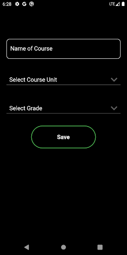 GPA CALCULATOR Screen 3