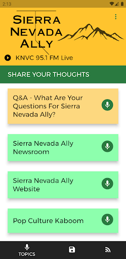 Sierra Nevada Ally VoxPop Screen 2