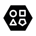 Hexagon Black - Icon Pack