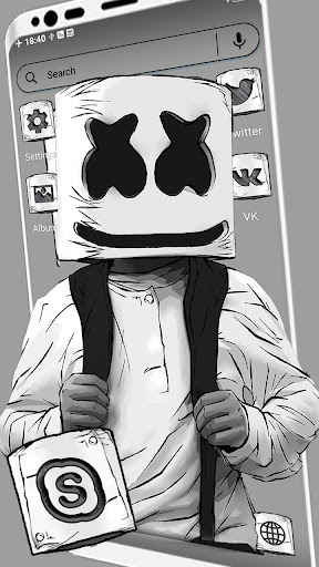Marshmello Sketch Theme Screen 3