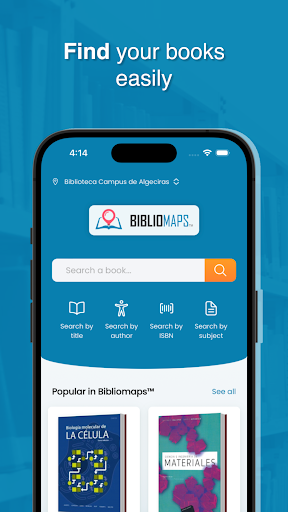 Android application Bibliomaps - Find your books screenshort