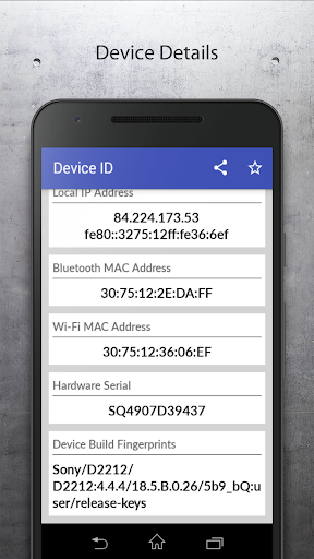 Device ID Screen 2