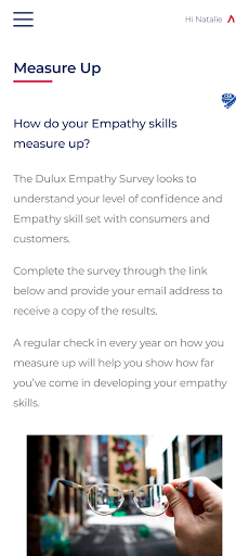 Dulux Walk in their Shoes Screen 2