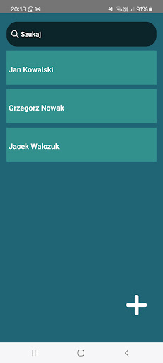Android application Pielęgnium screenshort