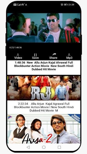Android application Fast VD screenshort