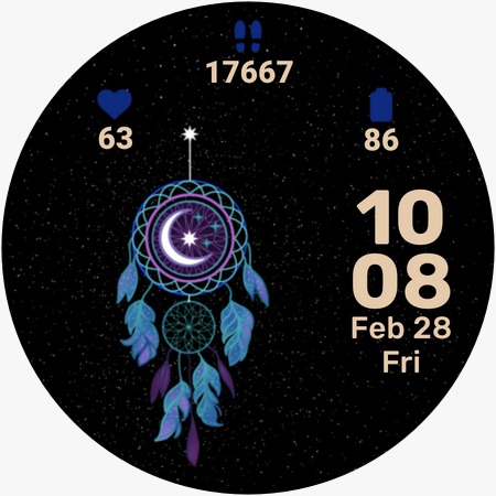 Celestial 2 watch face 6 theme