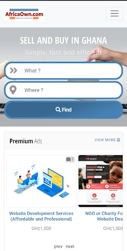 Android application AfricaOwn.com screenshort