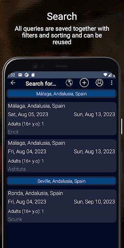 enot66 - Travel Planner Screen 3