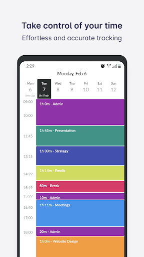Android application Timeular: Time Tracking screenshort