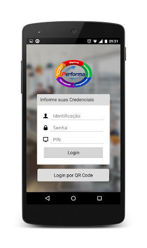 Android application Performa Mobile screenshort