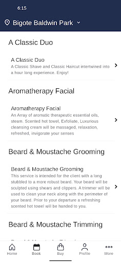 Bigote Mens Grooming Screen 2
