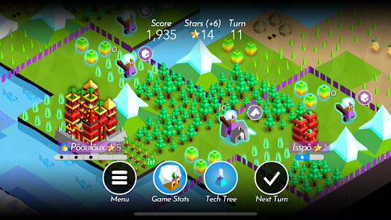 ภาพหน้าจอของ Battle of Polytopia