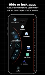 Alpha Hybrid Launcher 4D theme