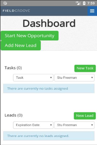Android application FieldGroove screenshort