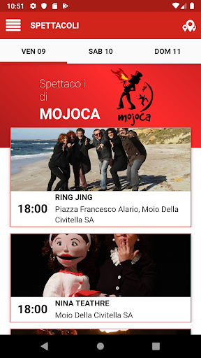 Android application Mojoca screenshort